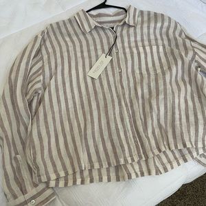 Button Up Linen Top